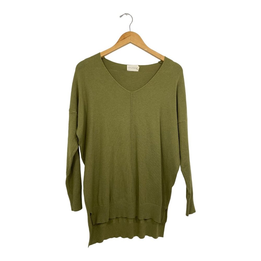 DREAMERS Long Sleeve Women Dark Green Sweater S/M